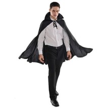 Adult Black Cape Mid Length Vampire Dracula - £16.57 GBP