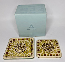 Partylite Spice Mosaic Decorative Topper & Tray Rare Retired NIB P15B/P8278 - £39.95 GBP