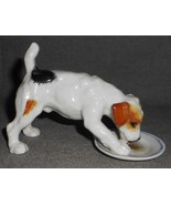 VINTAGE Royal Doulton JACK RUSSELL TERRIER Eating Dinner #HN1158 MADE IN... - $79.19