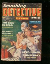Smashing Detective STORIES-PULP-DEC 1951-HEADLIGHT Covr Vg - £75.83 GBP