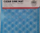 Kitchen Sink Mats 11.6”x10” Clear Silicon Grid Non-Slip Mat 1 Ct/Pk Sele... - $4.49