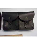 SWISS Army  dual Leather RIFLE AMMO POUCH, two pairs, Switzerland military  - $76.73