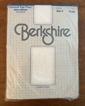 Vintage 80s Berkshire WHITE Nurse’s Control Top ULTRA Sheer Pantyhose Si... - $219.41 MXN