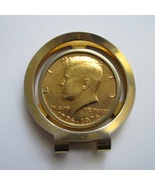 Vintage 1776-1976 JFK John F Kennedy Half Dollar Money Clip - £16.23 GBP