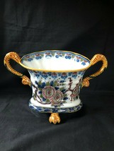 Polychrome Dutch Makkum Holland Delft Frisian Vase Pot Dutch Scenery Folk Art - £212.34 GBP