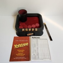 1997 Milton Bradley Deluxe Edition Yahtzee Dice Game Original Gold Dice ... - $23.36