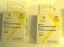 2X BP-508 BP-511 BP-511A BP-512 Batteries for CANON 5D 10D 20D 30D 40D 50D D30 - £21.19 GBP