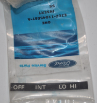 NOS 1983-1991 FORD ECONOLINE VAN INTERMITTENT WINDSHIELD WIPER DASH PANE... - $11.87