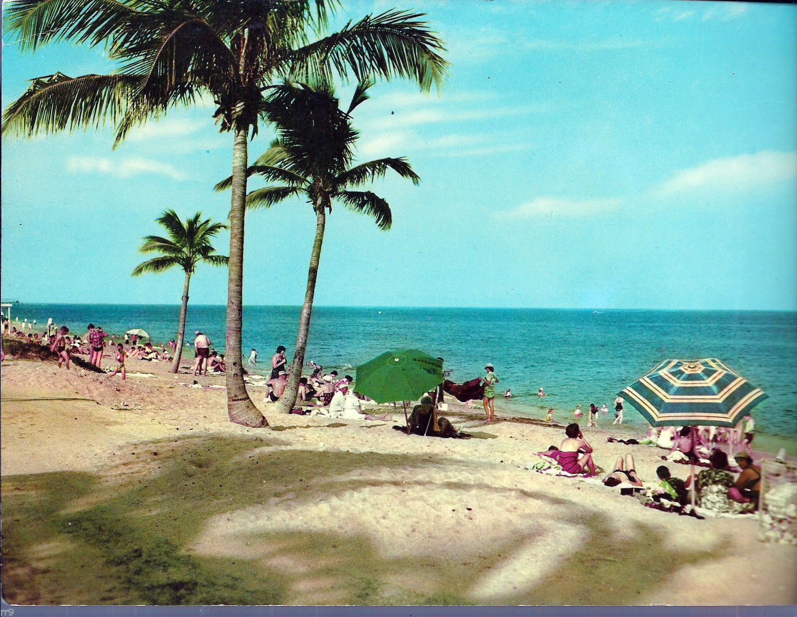 Primary image for Having Fun on  Florida's Fine Beaches Florida 9" X 6" Postcard