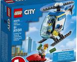 LEGO City Police Helicopter Building Kit; Cool Police Helicopter Toy 602... - $20.23