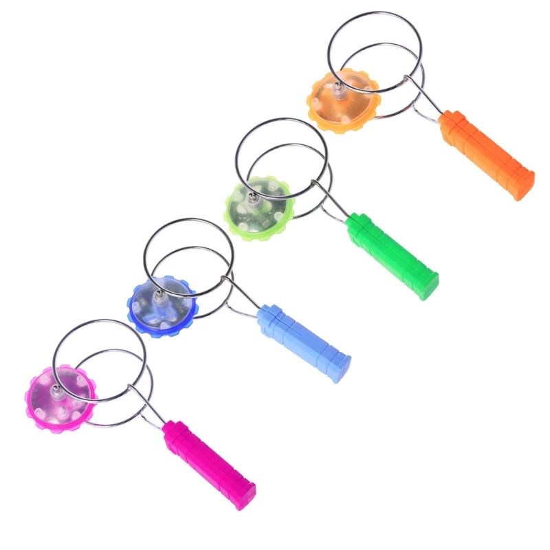 Magnetic Gyro Wheel Magic Spinning LED Colorful Light Gyro YoYo Toys Kids Gifts - £8.09 GBP+