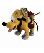 Disneyland Theme Park Pluto Davy Crockett Raccoon Hat Backpack Plush - $16.26 CAD