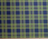 Cotton Irish Shamrock Tartan Plaid Stripes Fabric Print by Yard D568.09 - $14.95