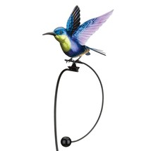 Rocker Hummingbird Stake Blue Metal - £43.17 GBP