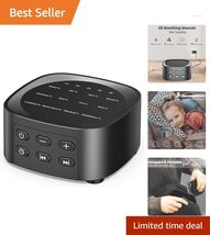 Portable White Noise Sound Machine - 25 Soothing Sounds &amp; 36 Volume Levels - $42.52
