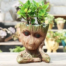 Funny Planter Youfui Head Planter With Drainage Hole Resin Plant Pot Pencil - £21.57 GBP