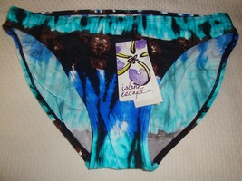 New Island Escape Shaper Pant Swimsuit Bottom AQUA/BLUE/BROWN/BLACK Tie Dye Sz 8 - £10.11 GBP