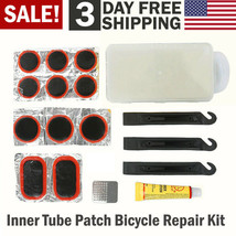 Bike Patch Kit Bicycle Tire Repair Inner Tube Fix Puncture Glue Patches ... - £13.30 GBP