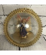 Vintage Plastic Christmas Diorama Ornament Jewel Brite Angel Made in Hon... - $27.23 CAD