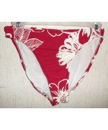 NEW WOMENS JANTZEN MAROON RED W/ WHITE FLORAL BIKINI SWIMSUIT BOTTOM   S... - $31.90 CAD