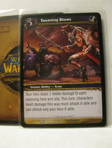 (TC-1599) 2008 World of Warcraft Trading Card #113/252: Taunting Blows - $1.00