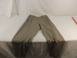 Eddie Bauer Pleated Dress Pants/Slacks Men&#39;s 30x30  100% Wolle Tan/Brown... - $26.39