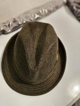 Europ Hats Womens Wool  Medium Brown 7 1/8 Vtg 40s - £45.40 GBP