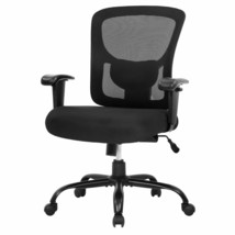 Big and Tall Office Chair 400lbs Desk Chair Mesh Computer Chair with Lum... - £190.42 GBP
