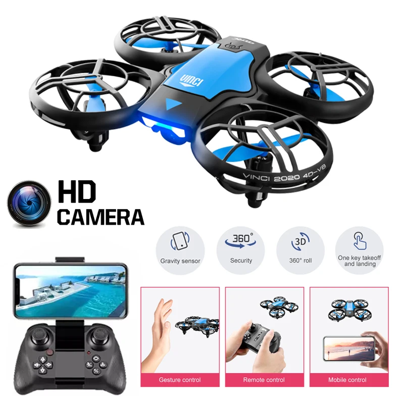 Mini Drone 4K HD Camera WiFi Fpv Quadcopter Air Pressure Height Maintain - £43.15 GBP+