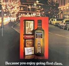 Passport Scotch Whisky Christmas 1979 Advertisement Distillery Alcohol D... - $29.99