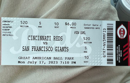 Christian Encarnacion-Strand MLB Debut 6/17/23 Giants @ Reds Ticket Stub... - £34.46 GBP