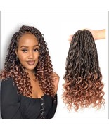 (6) Boho Goddess 18 Inch Braids Hair For Black Women T1B30--FREE SHIPPING! - $29.65
