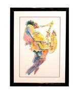 &quot; Jazz Musicien &quot; par Michael Smiroldo Aquarelle Sur Papier - $1,611.45 CAD
