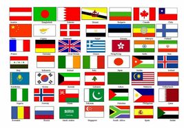 Universal Flag Embroidered Patch 3 x 2 Inch Worldwide Nation Embroidery ... - €11,71 EUR