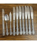 Lot International Stainless China Flatware Dinner Knives Butter Spoon - $42.05 CAD