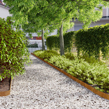 vidaXL Lawn Edgings 50 pcs 3.9&quot;x40.6&quot; Flexible Corten steel - $383.57 CAD