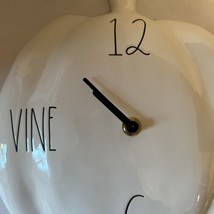 Rae Dunn NEW 2020 Fall Pumpkin Shape Ceramic “Vine O’Clock” Wall Clock - £31.26 GBP
