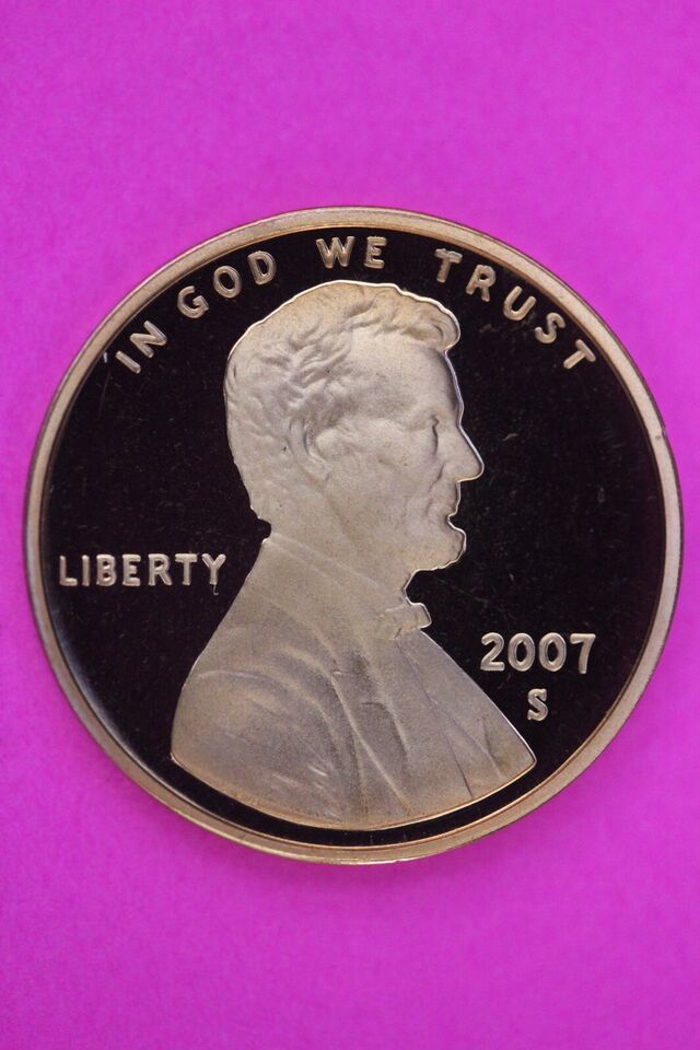 Gem Proof 2007 S Ultra Deep Cameo Lincoln Memorial Cent Same Coin In Pic... - $9.99