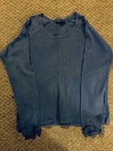 Women’s Blue Long Cropped T-Shirt, Size X-Large - £10.27 GBP