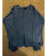 Women’s Blue Long Cropped T-Shirt, Size X-Large - £10.19 GBP
