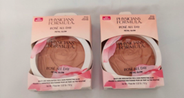 2 Physicians Formula Rose All Day Glow Highlighter Petal Pink PF 11124 New - $15.83