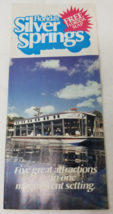 Silver Springs Florida Brochure 1977 Glass Bottom Boat Cypress Point Map - £14.85 GBP