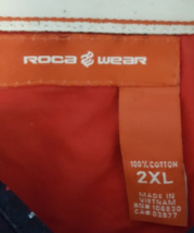 Roca Wear Dress Shirt Men&#39;s Size 2XL Black/ Red Long Sleeved Button Front Cotton - $22.00