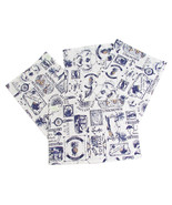 Set of 4 Vintage Stamp Nautical Travelogue Placemats by Park Designs Rev... - £23.79 GBP