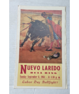 Bullfighting Advertisement Flyer – 5.5&quot; x 9&quot; - Plaza de Nuevo Laredo #15 - €11,15 EUR
