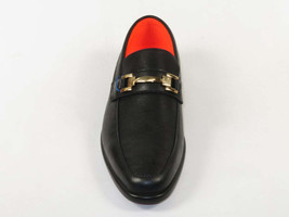 Men's TAYNO Shoes The Caprio L TAYNO leather Bit Loafer Black perforated image 2