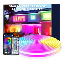 Neon Light Cord with Remote Control - Flexible, 150FT IP67 Waterproof, M... - $63.36