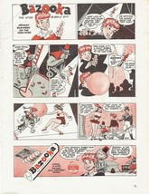 1948 BAZOOKA BUBBLE GUM Print Ad The Atom Bubble Boy CIRCUS w/ MONKEY 8.... - $19.21