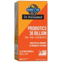 Garden of Life Dr. Formulated Probiotics Pre + Pro + Postbiotics  30 bil... - $16.82