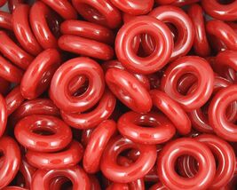 BeadTin Red Opaque 16mm Ring Craft Beads (100pcs) - $3.39